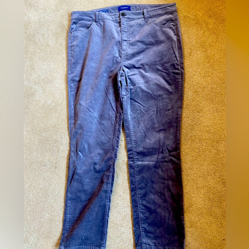 New, never worn Talbots velvet pants